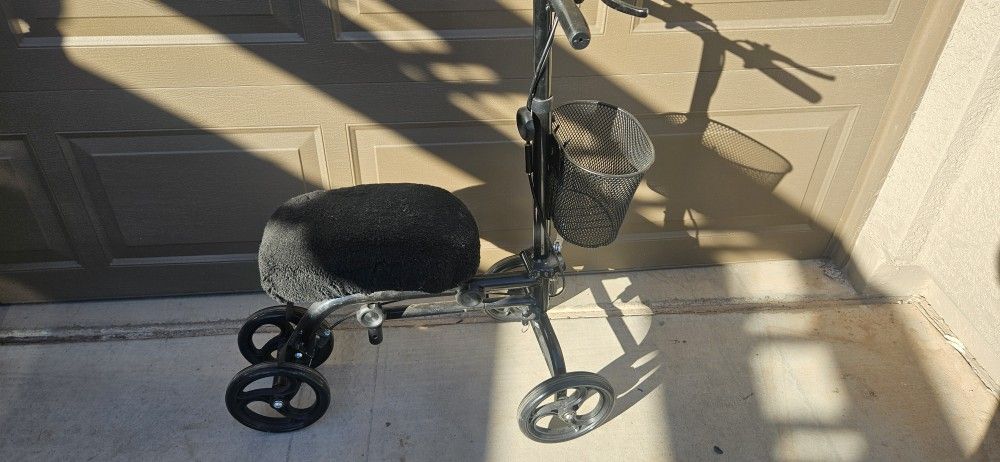 Knee Scooter Ankle Scooter Soft Seat Basket