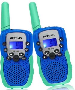 Brandnew 2pk RT388 Kids Walkie Talkies,Toys Gifts for 6-12 Year Old Girls Boys,Long Range Toy Walkie Talkie,Birthday Gifts Outdoor Camping