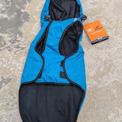 Black Doggy Waterproof and lightweight dog rain jacket  Size M Blue 🔵