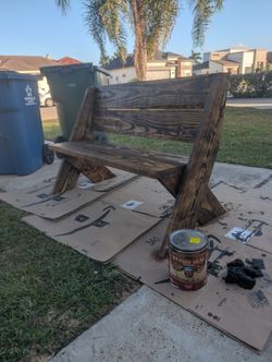 Sturdy Rustic Bench