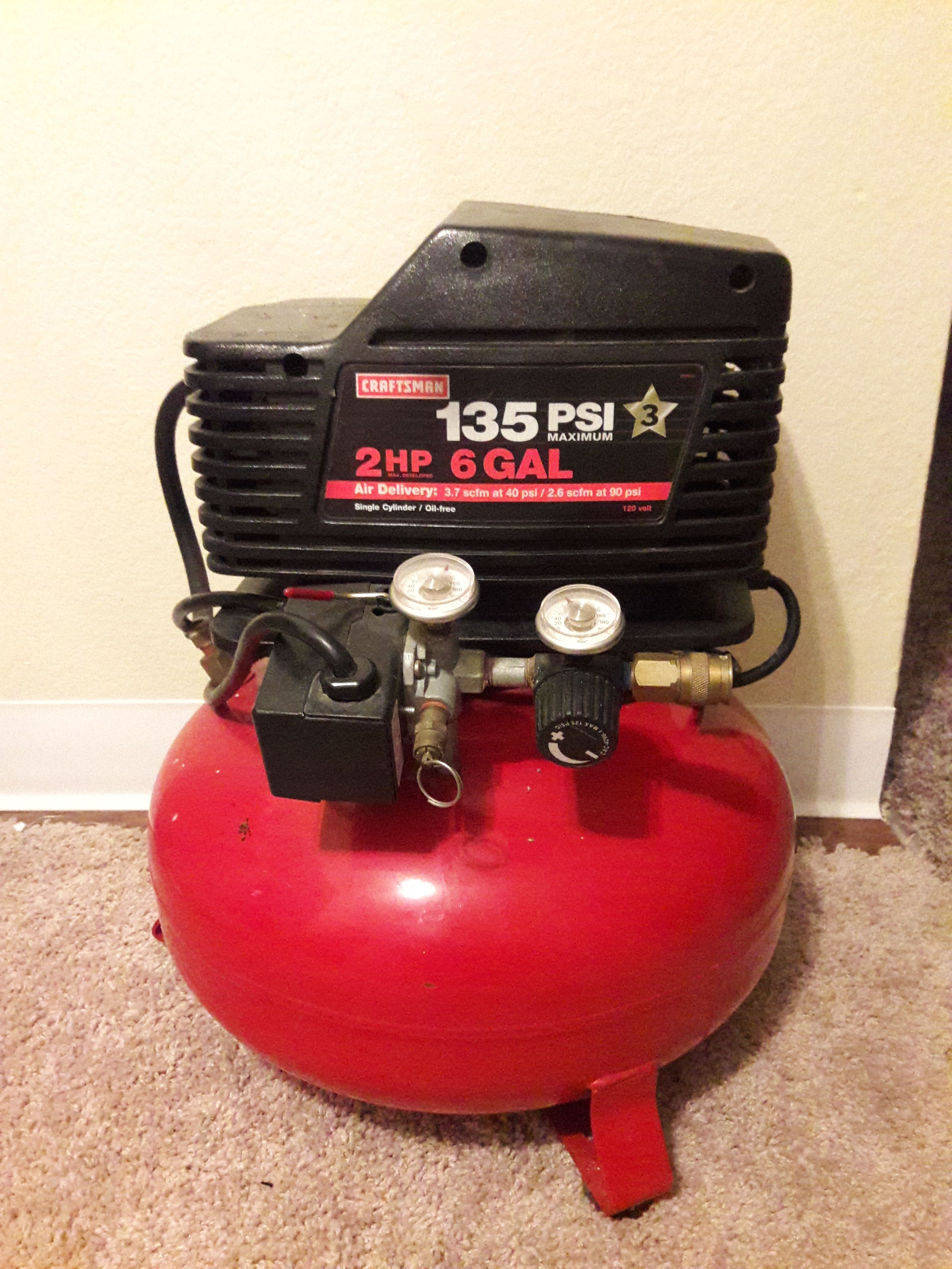 Craftsman 135 sale psi air compressor