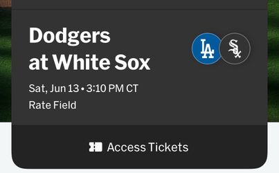 White Sox  vs Dodgers