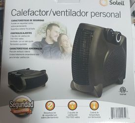 Soleil personal heater fan