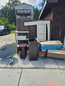 FREE STUFF: satellite dish, furniture, moving boxes