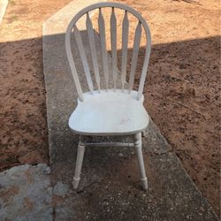 White Wood Chair 