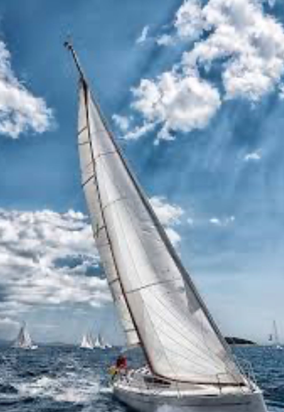 Front sail jib for up to 30 ft sailboat