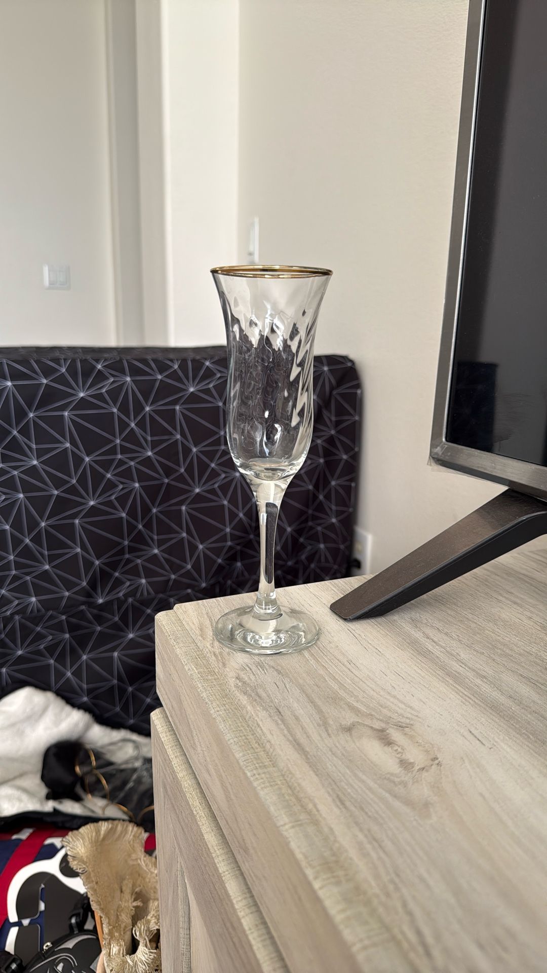 Gold Rimmed Champagne Flutes