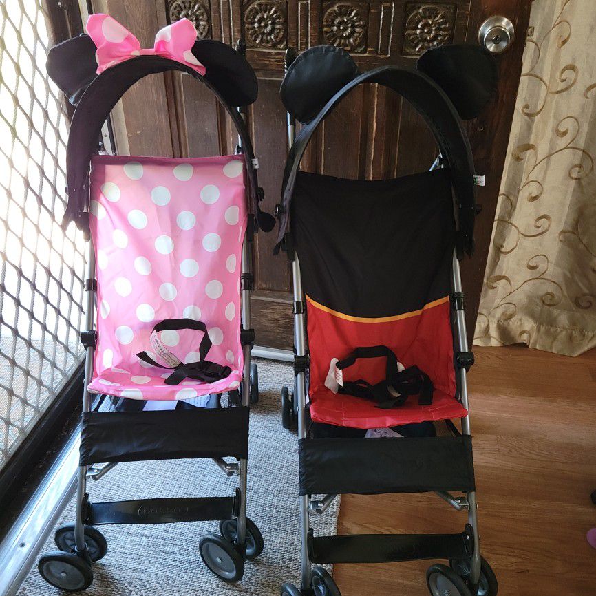 Minnie & Mikey Mouse Strollers 