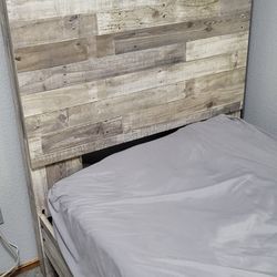 Wooden twin bed frame