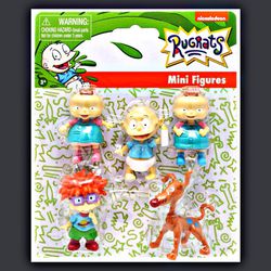 Rugrats Collectible Mini Figure Set of 5 Nickelodeon 2021 Tommy Chuckie New