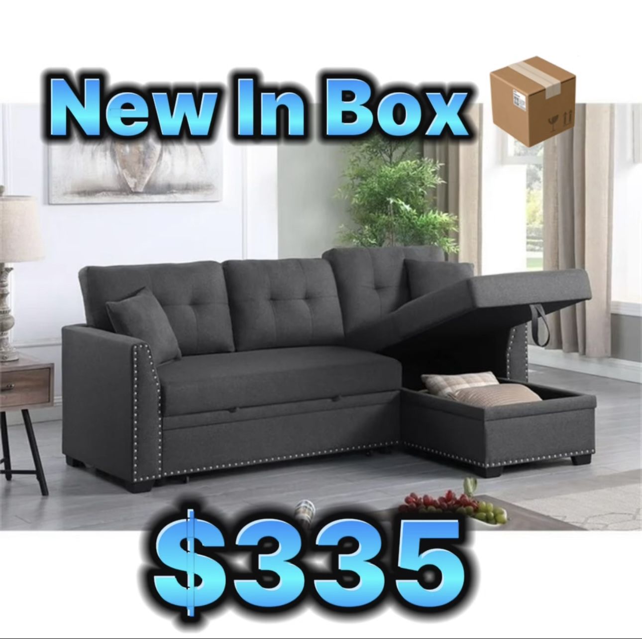 Fancy Sofa Bed Couch ποΈ New In Box π¦