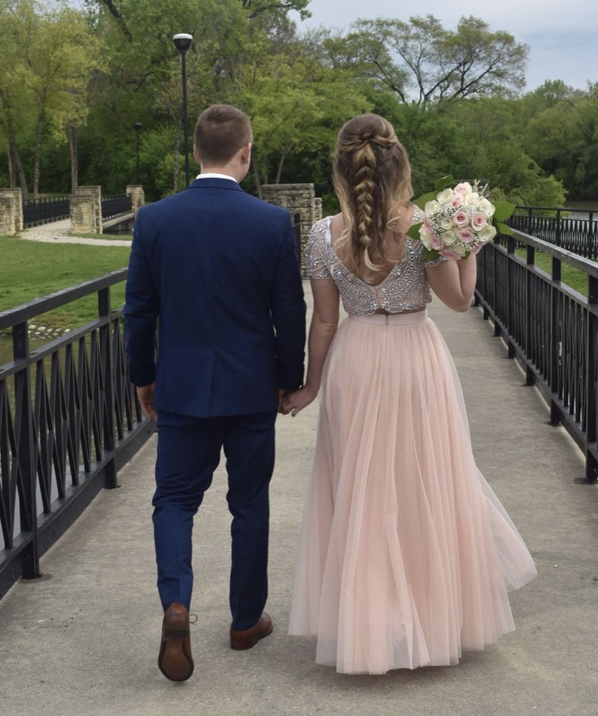 Sherri Hill Blush Prom Dress