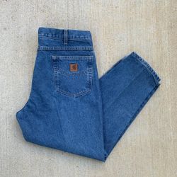 super nice relaxed fit carhartt blue jeans size 40 x 28
