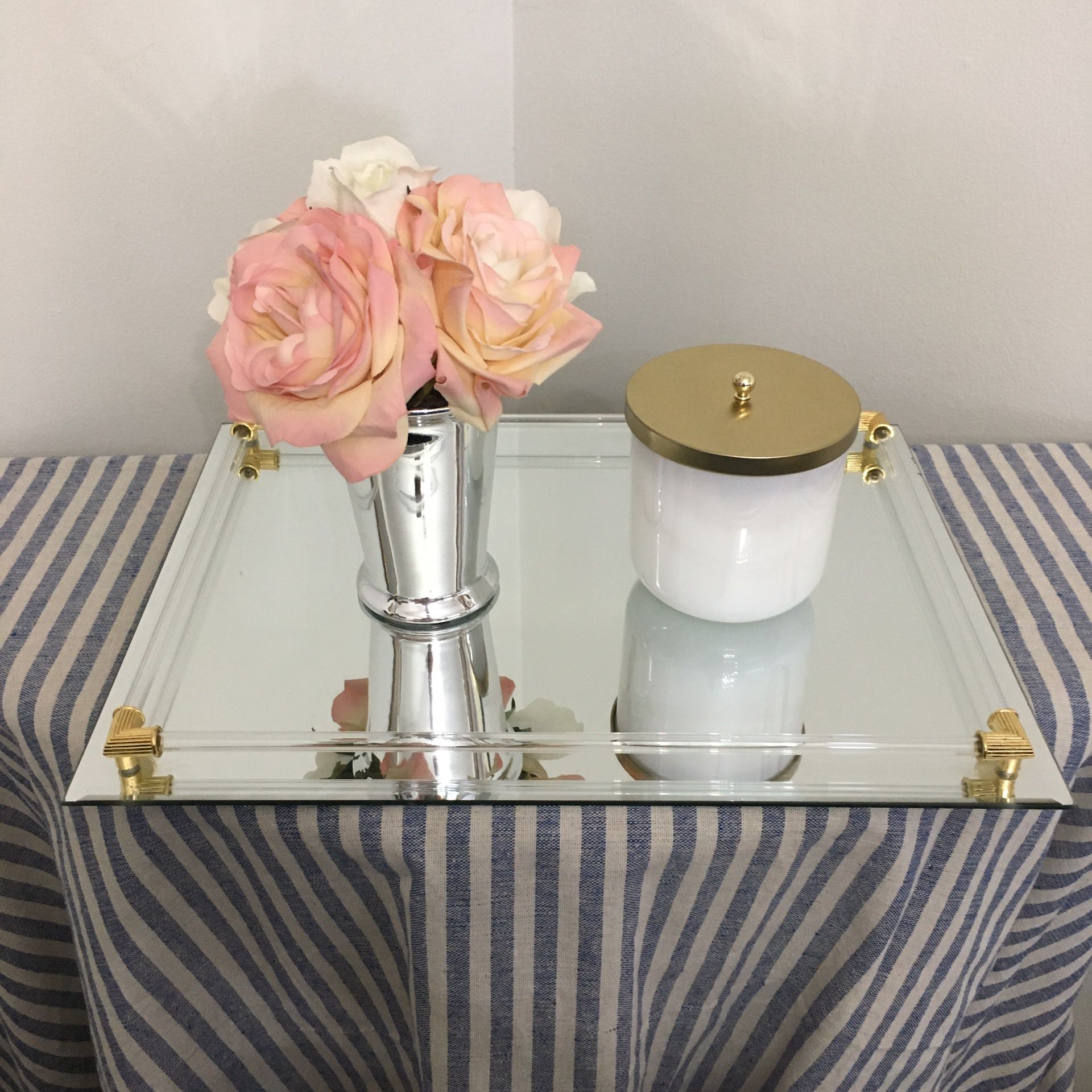 Vintage Mirrored Vanity Tray