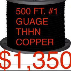 #1 AWG STRANDED COPPER 500ft.