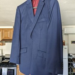 Men's Blue Blazer Jacket & Vest Combo Indochino 39R 40R