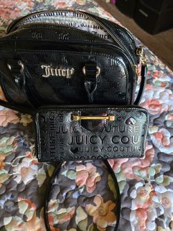 Juicy couture satchel purse & wallet