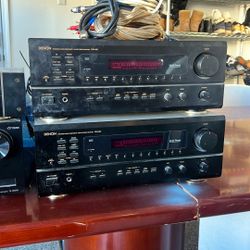 pair of denon receivers