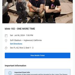 Blink 182 “One More Time Tour” Concert 