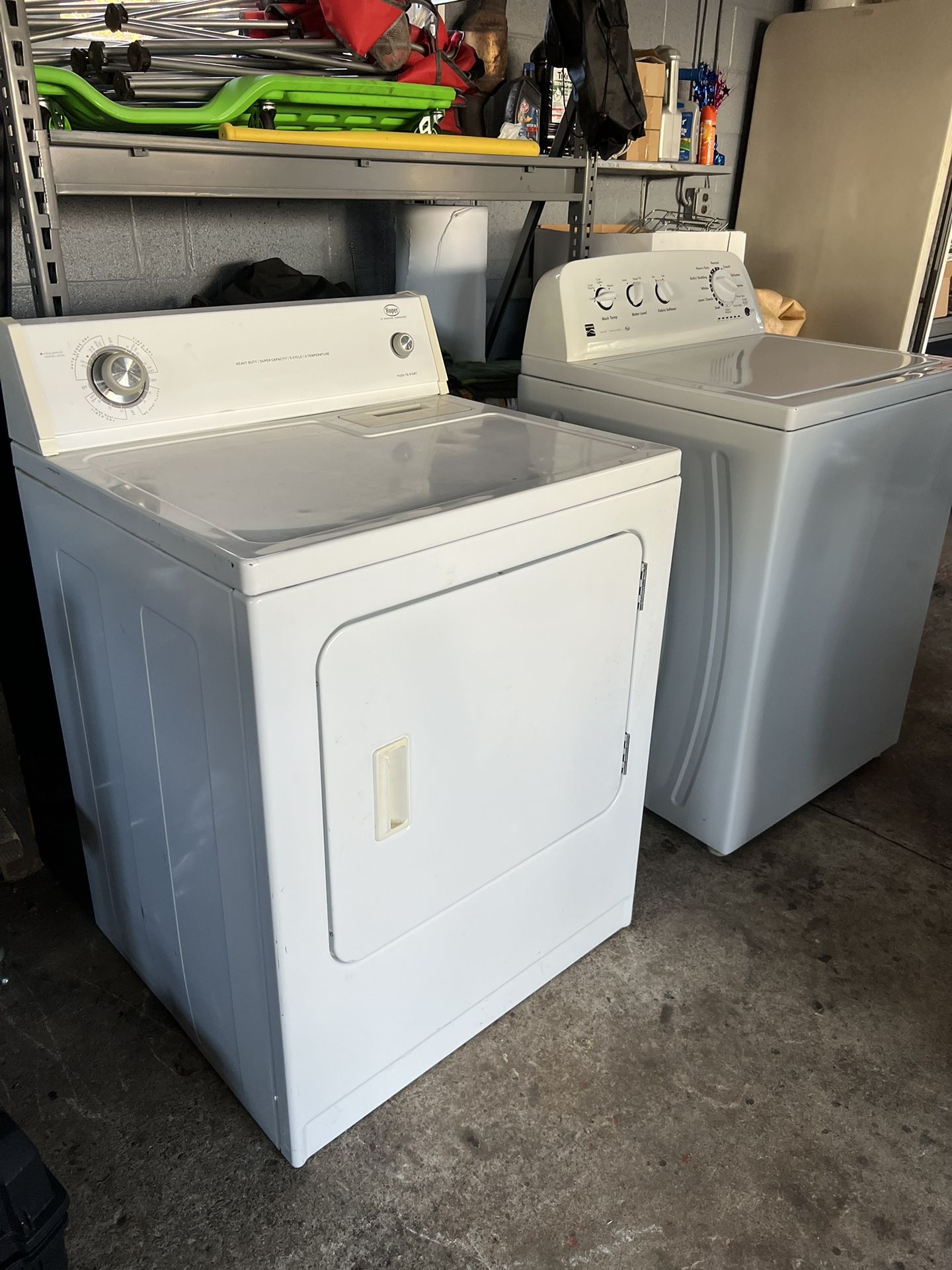 Roper Dryer & Kenmore Washer 