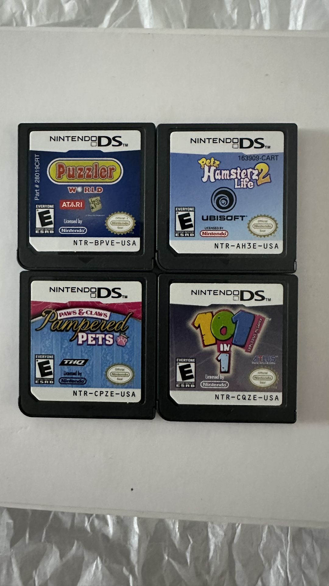 4 Nintendo DS Games