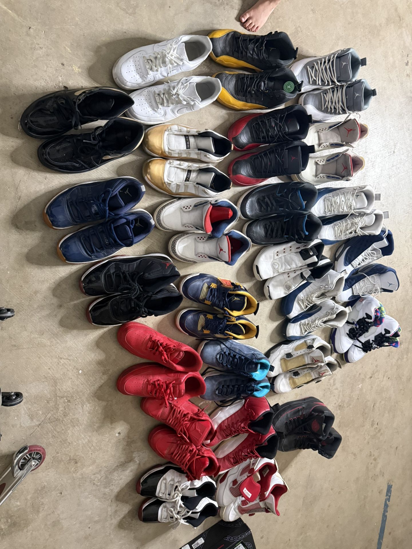 Large Lot Of Jordans