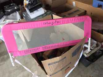 Dream On Me Pink Toddler Bed Rail