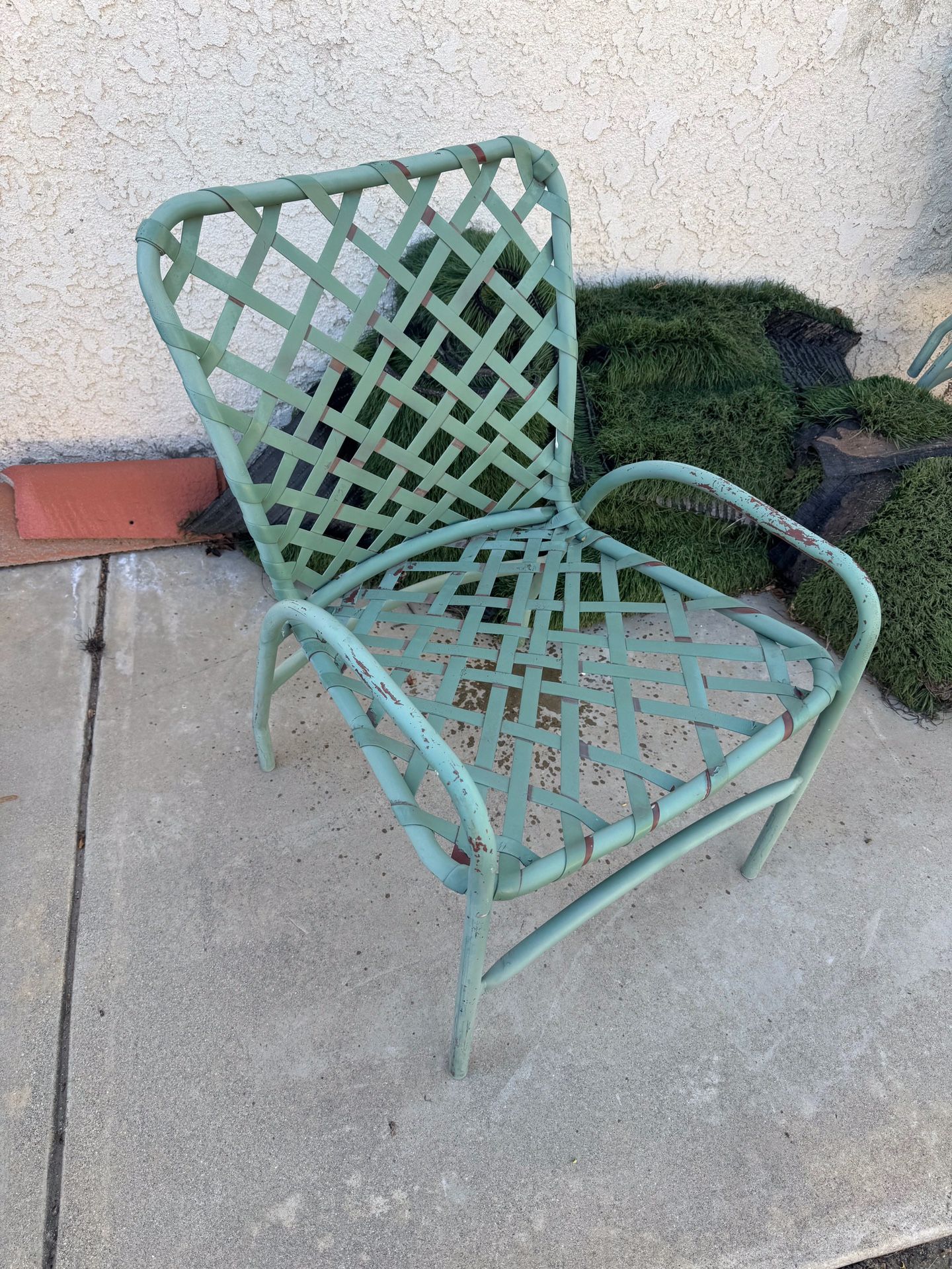 Vintage green patio garden retro chair furniture