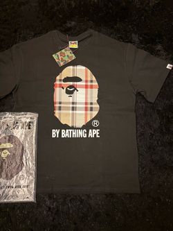 BAPE A Bathing Ape Plaid Graphic T-Shirt