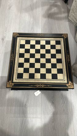 Genuine Leather Oriental Checker Board