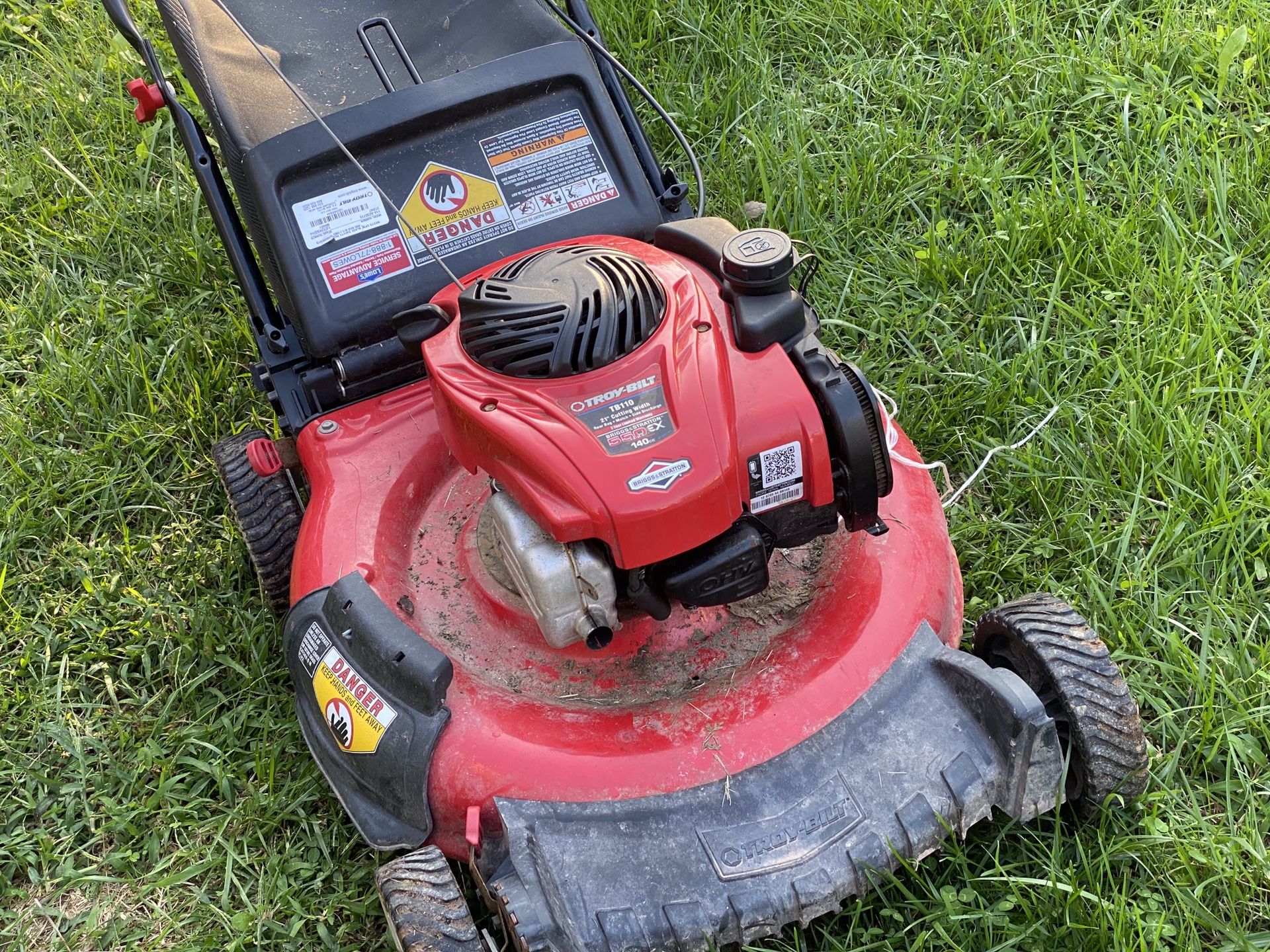 Troy Bilt TB110 Gas Mower With Bag for Sale in Glen Burnie, MD OfferUp