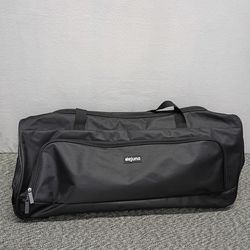 Dejuno Medium Size Rolling Duffle Bag Carry-on Size Black Luggage