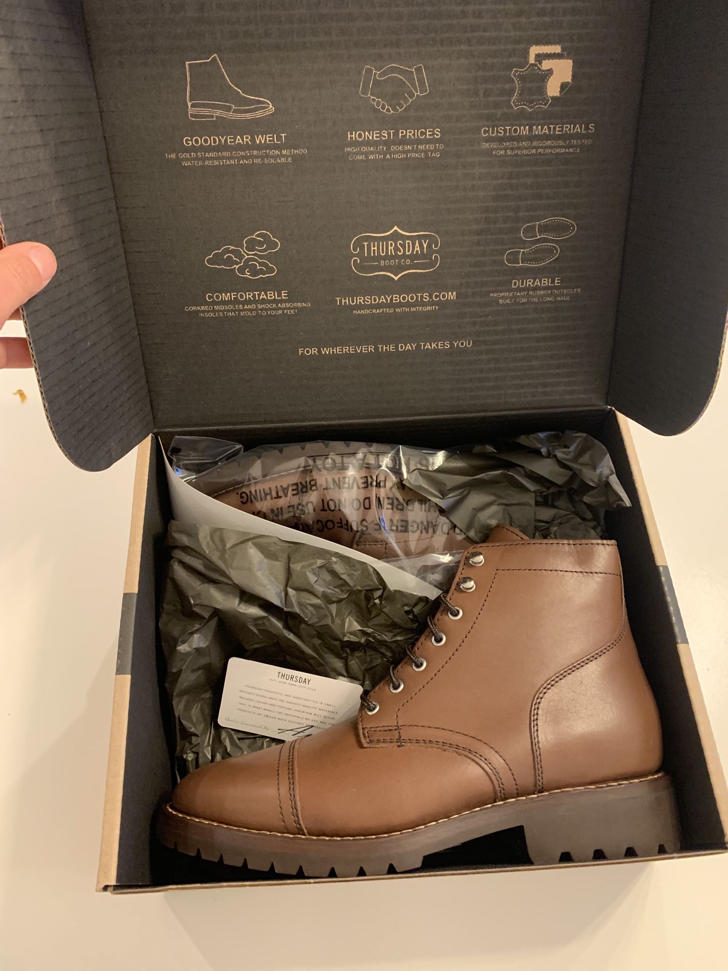 Thursday Boots - Captain Everyday Leather Boots - Size 10