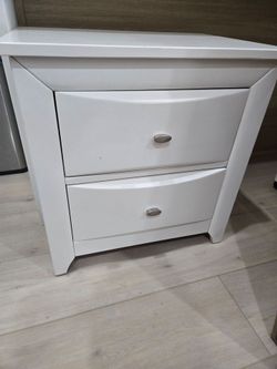 White nightstand