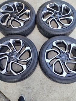 RIMS WHEELS, 245/45/19  CHEVY TRAILBLAZER, CHEVY TRAX, CHEVY  Equinox BOLT PATTERN 5X115 NEW RIMS NEW TIRES