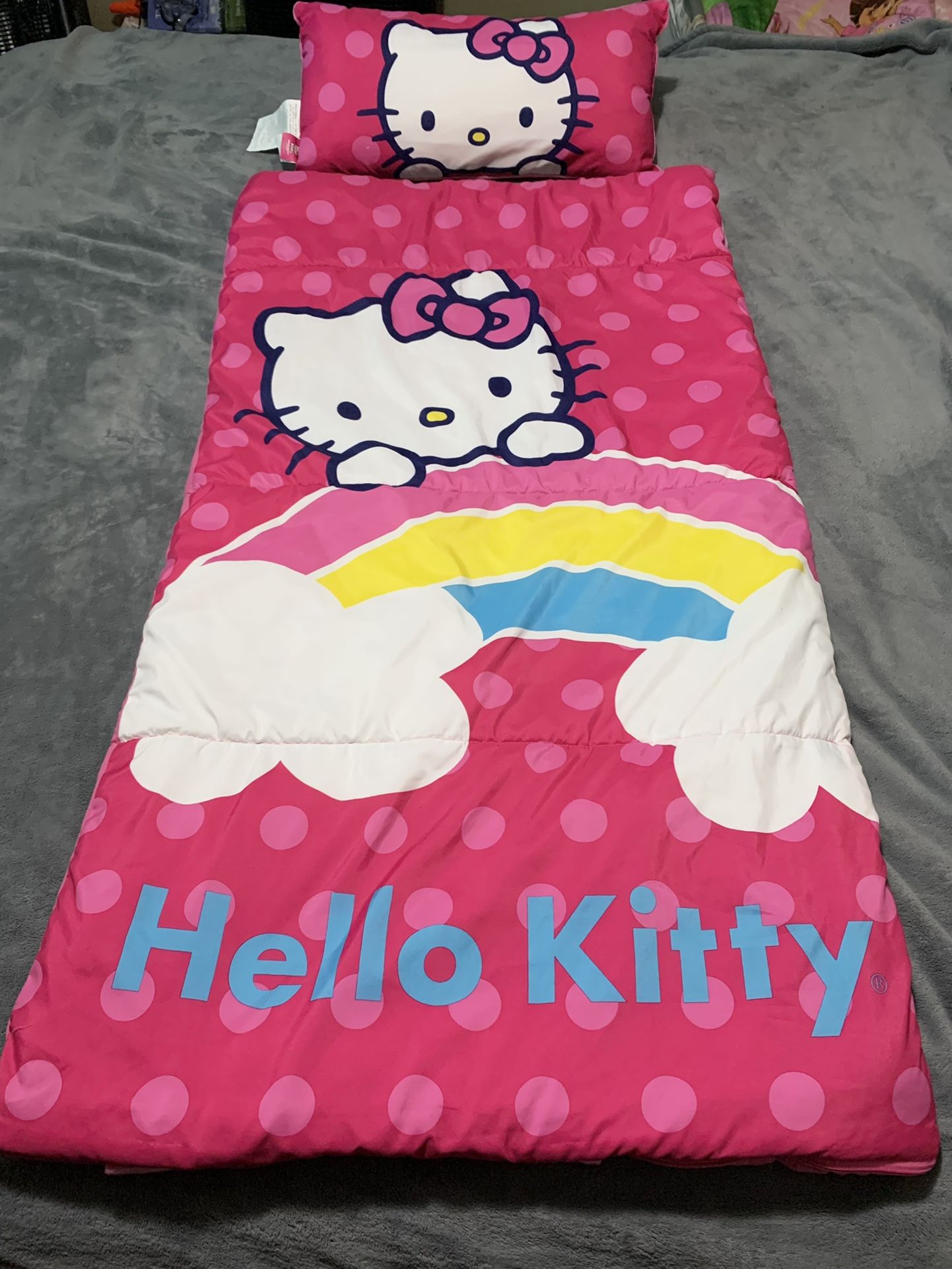 Hello Kitty Slumber Set Cozy Sleep Bag With Matching Pillow