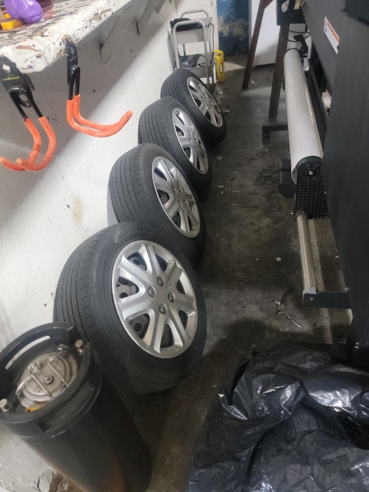4x100 Wheels And Tires. 185/60/15 Hondas/ Toyotas