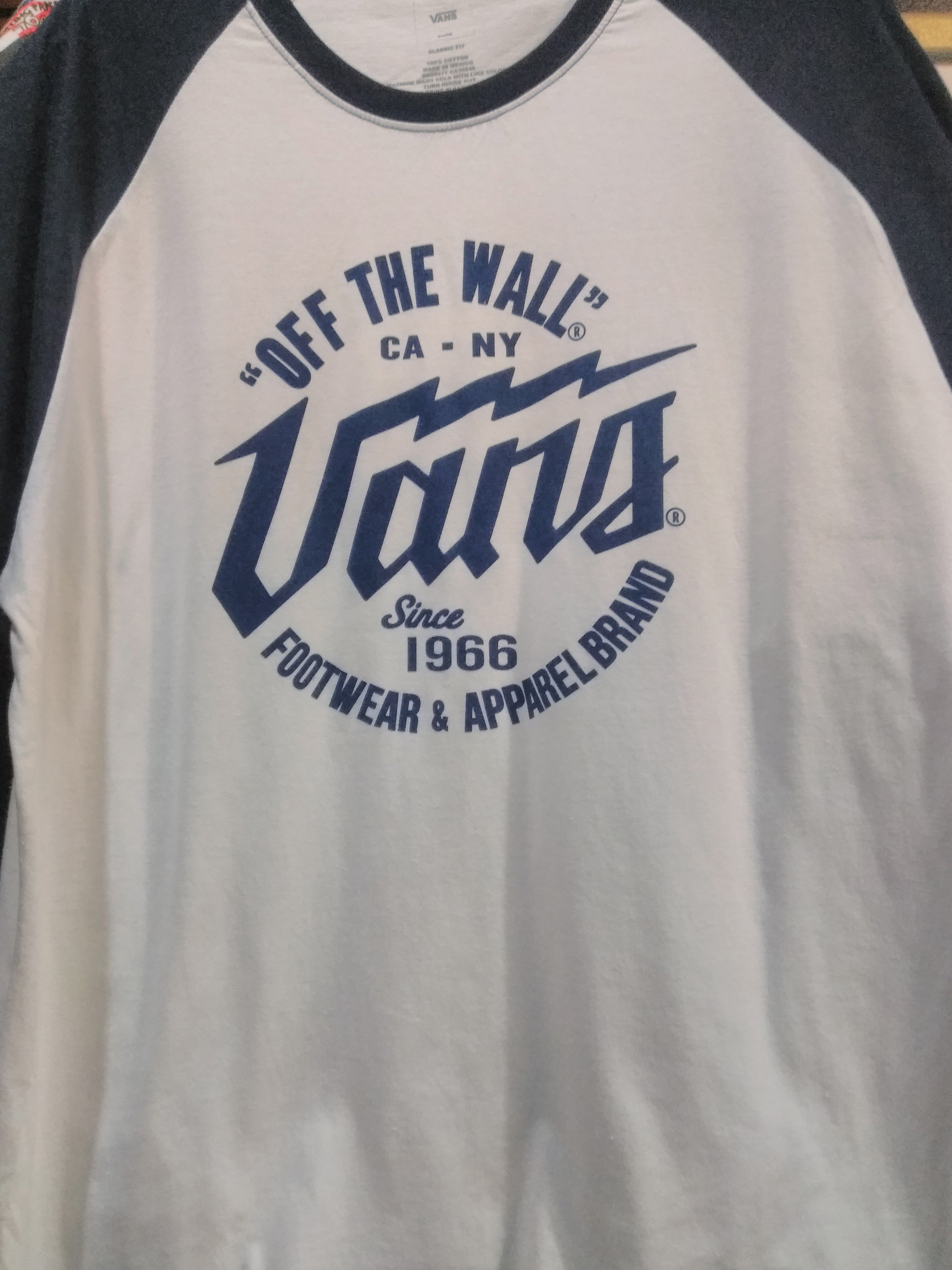 Vans shoes and shirt in store