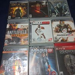 Playstation 3 Games 4.00 Each Pick Up Today