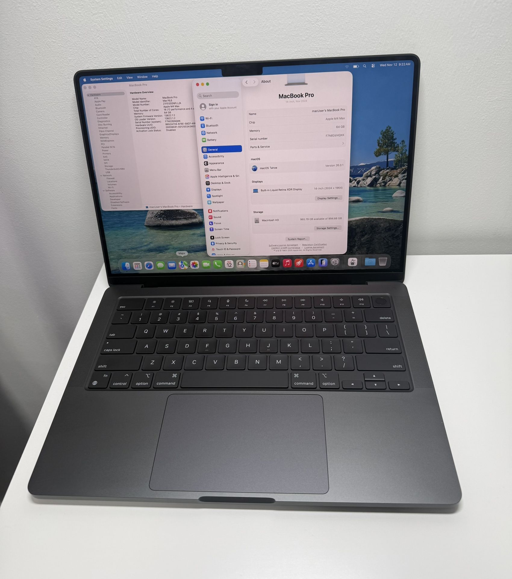 MacBook Pro 14 M4 Max 64Gb 1Tb 7 Cycles AppleCare 