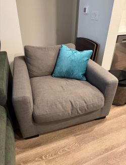 Modern Grey Accent Chair