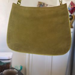 Coach Purse Suede And Leather Small Hobo Purse