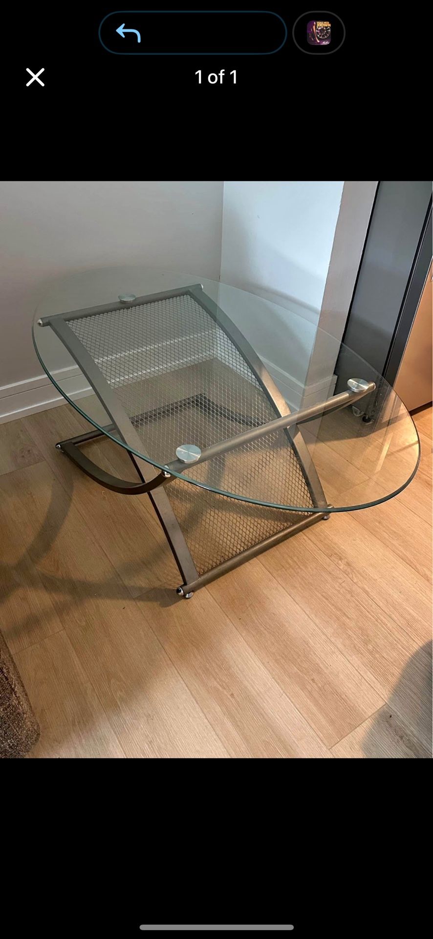 Glass Modern Coffee Table 