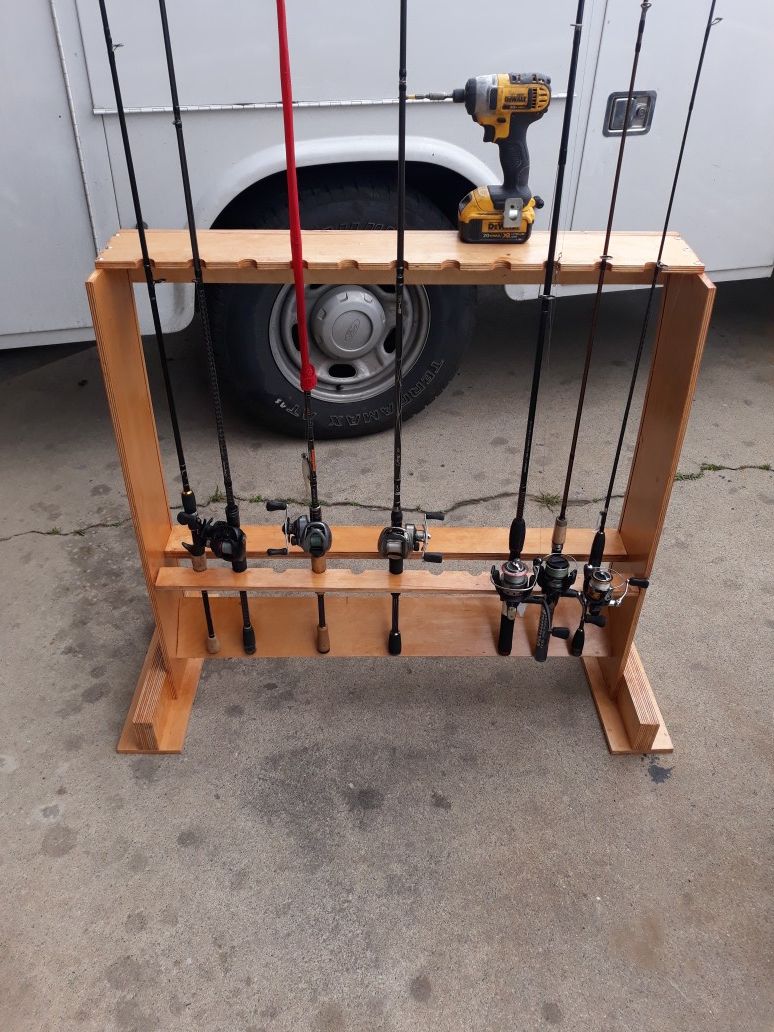 Fishing rod racks