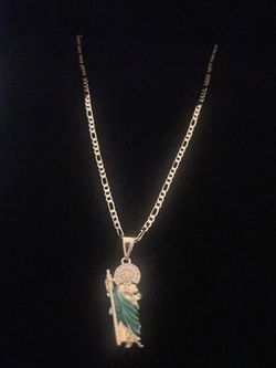 24” Gold-Filled San Judas Necklace 