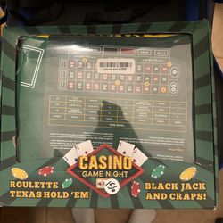 Brybelly Casino Game Night Roulette, Craps, Texas Hold ‘Em, Black Jack