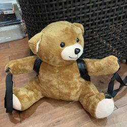 Cute Teddy Bear With Large Backpack