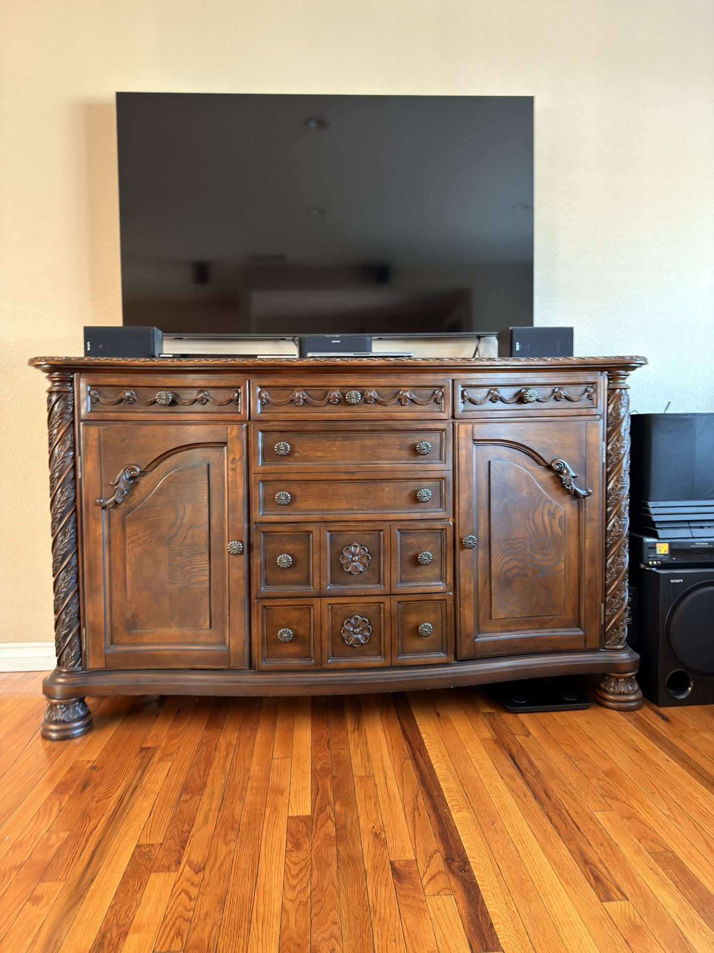 Wood TV Stand