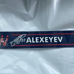 Alexander Alexeyev Autographed 2024 Name Plate