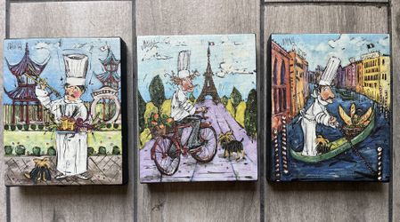 Whimsical Chef Prints by Joanna